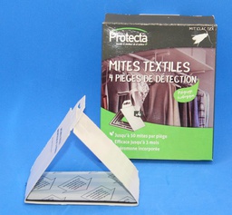 [EQ-PIE-09008-Q400] Protecta Mit'Clac textile 4 Pièges Englués Anti Mites Vêtement