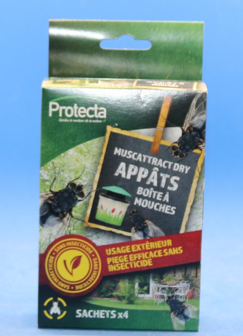 Protecta Appât pour Boîte à Mouche 4 sachets