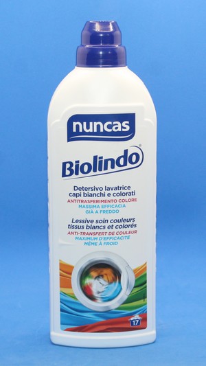 NUNCAS Biolindo lessive couleur liquide 1 litre