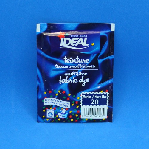 Ideal teinture tous tissus sachet  Bleu Marine 20