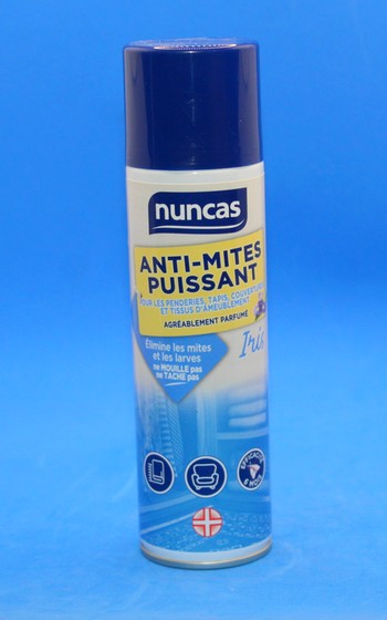 Nuncas Anti Mites aéro 250ml parfumé  senteur Iris