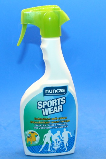 Nuncas SportsWear Prétraitant anti odeur avant lavage Sport vapo 500ml