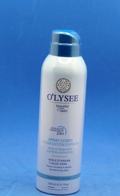 Olysée spray Corporel Hydratation expresse aérosol 150ml - O'lysée -