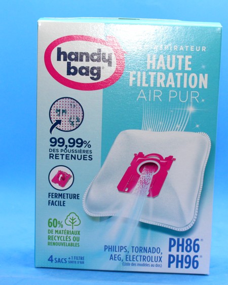 Sac aspirateur Handy Bag x4 tiss PH86 Droguerie Moderne