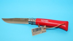 [3123840017056] Opinel Couteau Baroudeur Rouge Inox n°8