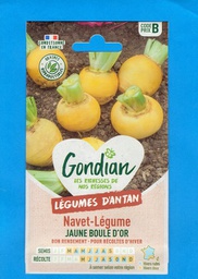 [3702232] Gondian graine Navet Jaune Boule d'Or 5g