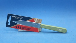 [113-SAUGE-3121] OPINEL Couteau Office Cranté 113 Manche Bois sauge